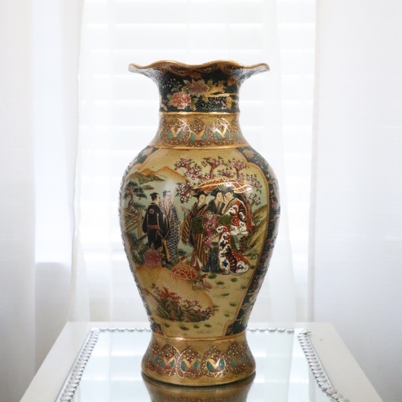 Royal Satsuma Accents Royal Satsuma Vintage Vase Hand Painted